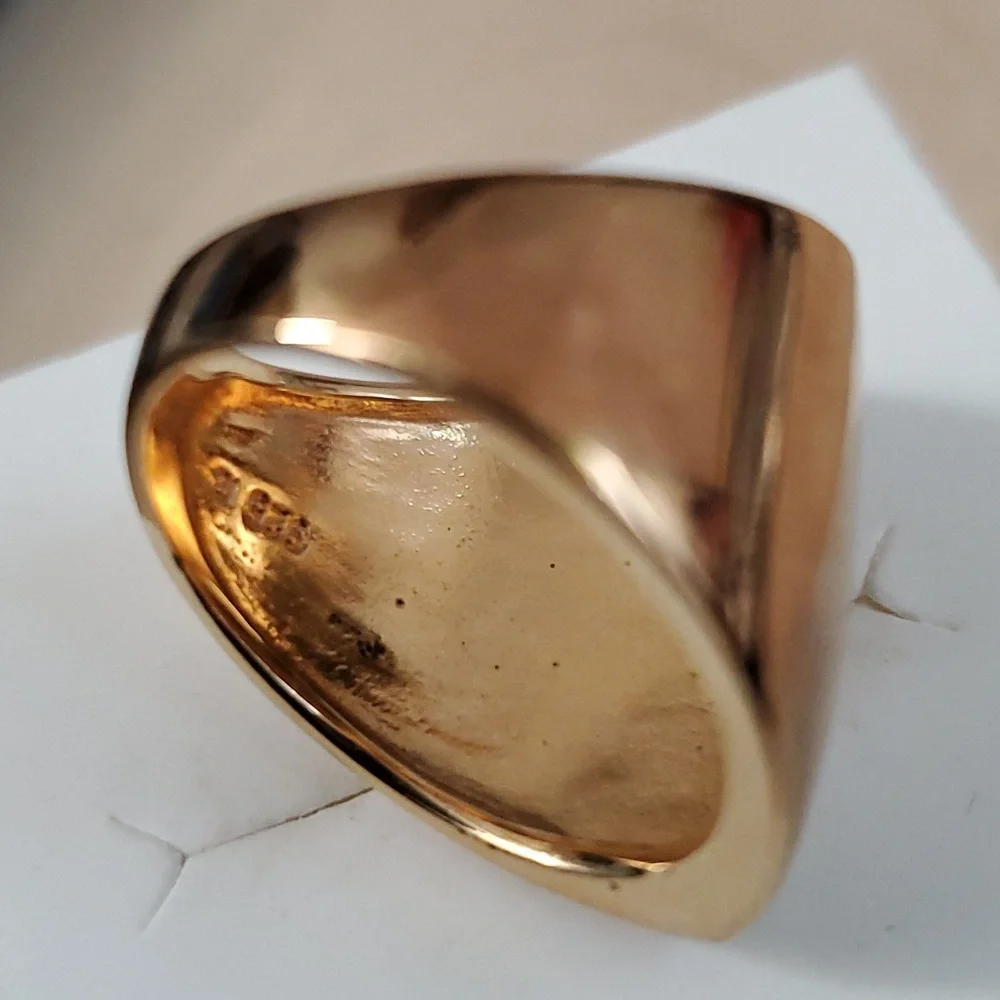 Knife Edge Sterling Silver 925 Modern Ring